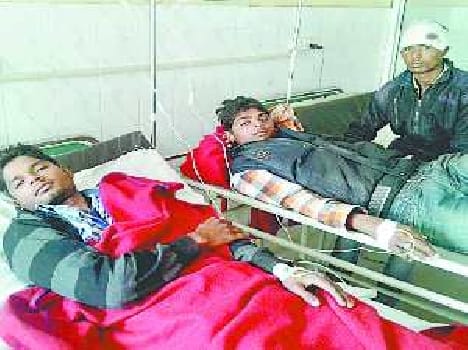 Three injured in triple Riding